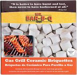 60 Count of Ceramic Briquettes, Self Cleaning Ceramic Gas Grill Briquettes, Replacement for Lava Rocks, Charcoal, Ceramic Briquettes for Outdoor Cooking BBQ & Camping Essentials by Mr. Bar-B-Q 06000Y