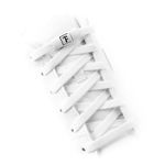 TEEZY No Tie Shoe Laces for Trainers | Premium Elastic Weave & Quick Lock Buckle | Flat Shoe Laces For Adults & Kids | Elastic Shoelaces Black White Laces No Tie | ACCELERATOR (White)