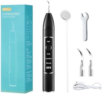 Electric Tartar Teeth Cleaner with Camera - Electric Tartar for Dental Calculus Tartar Plaque Remover Electric Stains Removal Cleaning Tool Kit with 3 Modes 2 Heads