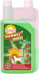 VetSafe Herbal Kennel Wash 1000 ML | Kennel Cleaner | Pet Floor Cleaner | Pet Area freshener | Odour Neutralizer | Disinfectant | Super Concentrate | Neem Power