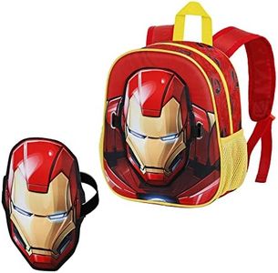 Marvel Zaino Maschera, 24 x 27 cm, Capacità 6 L, Rosso Iron Man