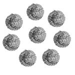 VideoPUP 100PCS 17MM Stainless Steel Tobacco Pipe Screen Ball,Combustion Durable Mesh Ball Filter Tobacco Pipes Accessories