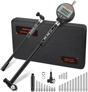 BOBOVAV Digital Dial Bore Gauge Set - 0.7-6 Inch Range, 0.0005" Precision, No Disassembly for Measurement, 23pcs Anvils, Self-Centering for Industrial Manufacturing and Deep Cylinder Measurement
