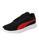 Puma Mens Maximal Comfort Black-High Risk Red Walking Shoe - 9 UK (37902701)