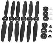 Typhoon H 480 Drone Parts 3 Pairs Blade A B Quick Release Propellers Self-locking Propeller with Prop base for YUNEEC 6pcs (Black)