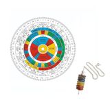 TREEMAISON Vastu Acrylic Vedic Shakti Chakra with Seven Chakra Pendulum | 6 Inch | Health Chart | Vastu Shakti Chakra | vastu Grid Map | Vastu Chakra | Vastu Shakti Chakra Remedy | Maha Vastu Remedy