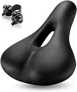 ROCKBROS Bike Seat Memory Foam Bike Saddle Comfortable Waterproof for City MTB Racing Bikes