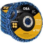 OBA 5PCS Strip Discs for Angle Grinder Paint Scraper 115mm Rust Remover for Metal, Paint Stripper Abrasive Wheel Surface Polish Clean Tool