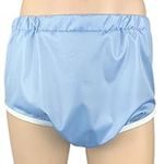 Cuddlz Blue Crinkle Bum Adult Pull Up Incontinence Pants for Men Women Briefs Size XXL