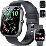 Smart Watch, 1.91"Smart Watches for Men Women (Answer/Make Call), Fitness Watch with 112 Sport Modes, IP68 Waterproof, Sleep/Heart Rate Monitor, Pedometer, Spo2, Fitness Tracker for Android iOS, 2024