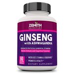 Zenith Nutrition Ginseng With Ashwagandha - 60 Caps | Lab tested