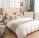 Hotel Bed Runner and Matching 2 Cushion Cover Simple Solid Color Bed Scarf Dutch Velvet Double-Sided No Fading Bedspread Protector Bedding Decorative Bed Tail Towel for Queen King Twin Size Bed