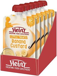 Heinz 6+ Months Banana Custard Heinz For Baby Heinz Little Treats Baby Food Pouch No Artificial Flavours, No Preservatives, No Added Colours 120g (pack of 6)