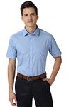 Peter England Men Blue Half Sleeves Formal Shirt