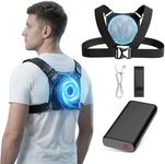 THEKUKU Cooling Vest with 24in² Cooling Plate, Air Conditioned Vest for Men Women Outdoor Work Construction Motorcycle Fishing and Hiking