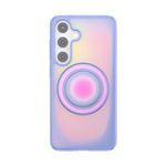 POPSOCKETS Polycarbonate Samsung Galaxy S24 Case Compatible With Magsafe, With Magnetic Round Phone Grip Included, Phone Case For Galaxy S24 -Aura,Multicolor