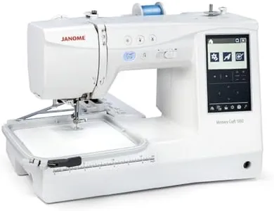 Janome Memory Craft 1000 Combination Sewing & Embroidery Machine - Max Embroidery 5.5" x 5.5"