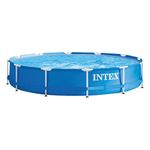 Intex 28210EH 12 Foot x 30 Inch Above Ground Swimming Pool That fits up to 6 People with Easy Set-Up (Pump Not Included)