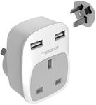 UK to Australia Plug Adapter with 2