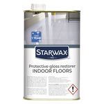 STARWAX - Protective Gloss Restorer for Indoor Floors - Conceals Scratches, Protects and Shines - Suitable for All Types of Floor - 1L - Protects for Up To 1 Year