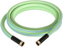 Atlantic Female to Female Heavy Duty Garden Hose 5/8 Inch x 12 Feet Green Color, Short Connection Leader Hose (Green 12ft Female-Female)