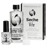 Seche Vite Dry Fast Top Coat High Shine Professional Kit 1/2oz & 4oz Refill