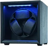 RYLENE Watch Winder for 3 Automatic Watches, Automatic Watch Winder 4 Rotation Modes with Blue Light, USB Powered and Quiet Mabuchi Motor