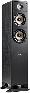 Polk Signature Elite ES50 Tower Speaker - Hi-Res Audio Certified, Dolby Atmos & DTS:X Compatible, 1" Tweeter & (2) 5.25" Woofers, Power Port Technology for Effortless Bass, Stunning Black