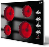 AMZCHEF 30 Inch Electric Cooktop, B