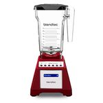 Blendtec Total Classic Original Blender and 75 oz FourSide Blender Jar - Kitchen Blender Bundle - Red