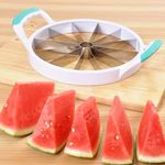 Weikap Watermelon Cutter Hand-held Stainless Steel Melon Fruit Cutter 12 Pieces to Protect Fingers While in Use Kitchen Tool for Cutting Watermelons