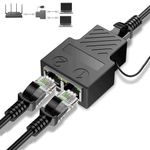 High Speed Ethernet Splitter 1 to 2,100Mbps Ethernet Splitter [2 Devices Simultaneously Networking] LAN RJ45 Splitter Adapter with USB Power Cable,Internet Splitter for Cat5/5e/6/7/8 Cable