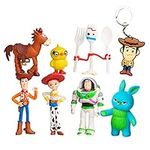 Pantyshka Toy Story Toys – Set of 7 Action Figures with Woody, Buzz and Jessie – Premium Animated Collection with Keychain Included – Fun Party Supplies for Toddlers – Cake Topper Set for Birthday