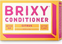 BRIXY Conditioner Bar for Hydration & Softness, All Hair Types, pH Balanced & Safe for Color Treated Hair, Vegan & Plastic-Free (1 Count, 4 oz) - Citrus