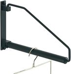 NEWRAIN Folding Clothes Hanger Rack, Wall Mounted Laundry Racks for Drying Clothes,Swing Clothing Hanging System Drying Closet Storage Organizer Black