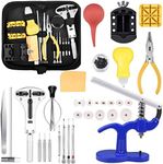 Watch Repair Tool Kit, EDIONS Professional Portable Watch Tools Back Opener Sets Watch Replacement Tool Kit, Watches Link Remover Kit Set Professional Tool Set with Bag