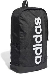 adidas Unisex Adult Performance Essentials Linear Backpack, Black/White, One Size