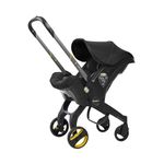 Doona Baby Car Seat & Travel Stroller Nitro Black - Convertible Infant Car Seat, Carry Cot and Pram with 5 Point Safety Harness - Ergonomic Pushchair and Travel System - Latch Base Sold Separately*