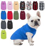 BEAUTYZOO Dog Fleece Vest Sweater Winter Jacket for Small and Medium Dogs with D-Ring Leash Cold Weather Coat Hoodie for XS S M Dogs Boy or Girls