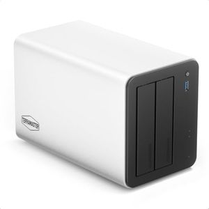 TERRAMASTER F2-425 Plus NAS Storage - 2Bay Intel N150 Quad-Core CPU, 8GB RAM DDR5, 5GbE LAN x 2, M.2 Slot x 3, Network Attached Storage for Teamwork, Multimedia Server (Diskless)