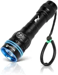 WINDFIRE Dive Light – Super Bright Rechargeable Diving Flashlight with 4 Modes & Power Indicator, Narrow Angle Focused Beam, Waterproof Torch for Snorkeling, Scuba Diving & Underwater Exploration
