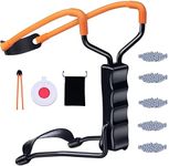 DADONFANG Wrist Slingshots for Adults - Powerful Hunting Sling Shot with 2-Year Warranty, 500 Slingshot Ammo,Slingshots Pouch and Spare Bands