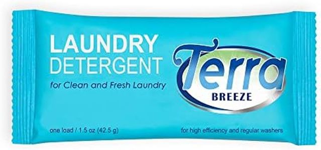 Terra Breeze Laundry Detergent Powder - 1.5 oz Individually Wrapped Packet (Case of 50)