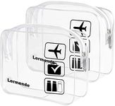 Lermende 2pcs/pack Clear Toiletry B