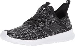 adidas Women's Cloudfoam Pure Sneakers, Core Black/Core Black/Footwear White, 5 M US