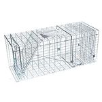 ProYard Galvanized Collapsible Live Animal Trap, Silver