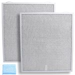 4512880 Range Hood Filter 15-3/4" x 13-7/8" x 3/8", 2 Pack Aluminum Mesh Grease Range Hood Filter Compatible with Broan Nutone Kitchen Exhaust Fan Filter S99010430-002 99010430-002