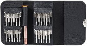 25 in 1 Precision Screwdriver Set – Philips Torx Flat Mini Screwdriver Kit for PC/Glasses/Mobile Phone/Laptop/Watch/RC Quadcopter Drone/MacBook/Tablet/iPad with Leather Case