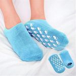 Vn care Silicone Socks for Women, Crack Heel Repair Socks, Spa Gel Socks for Women, Silicon Socks, Silicone Socks for Men, Foot Hydration Socks Vitamin E-Multicolour (Blue)