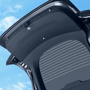 TOPABYTE Rear Trunk Tailgate Mat for Tesla Model Y Juniper 2025 2026 Leather Protective Pad Trunk Protector Mat All Weather Interior Door Liners for New Model Y Launch Series